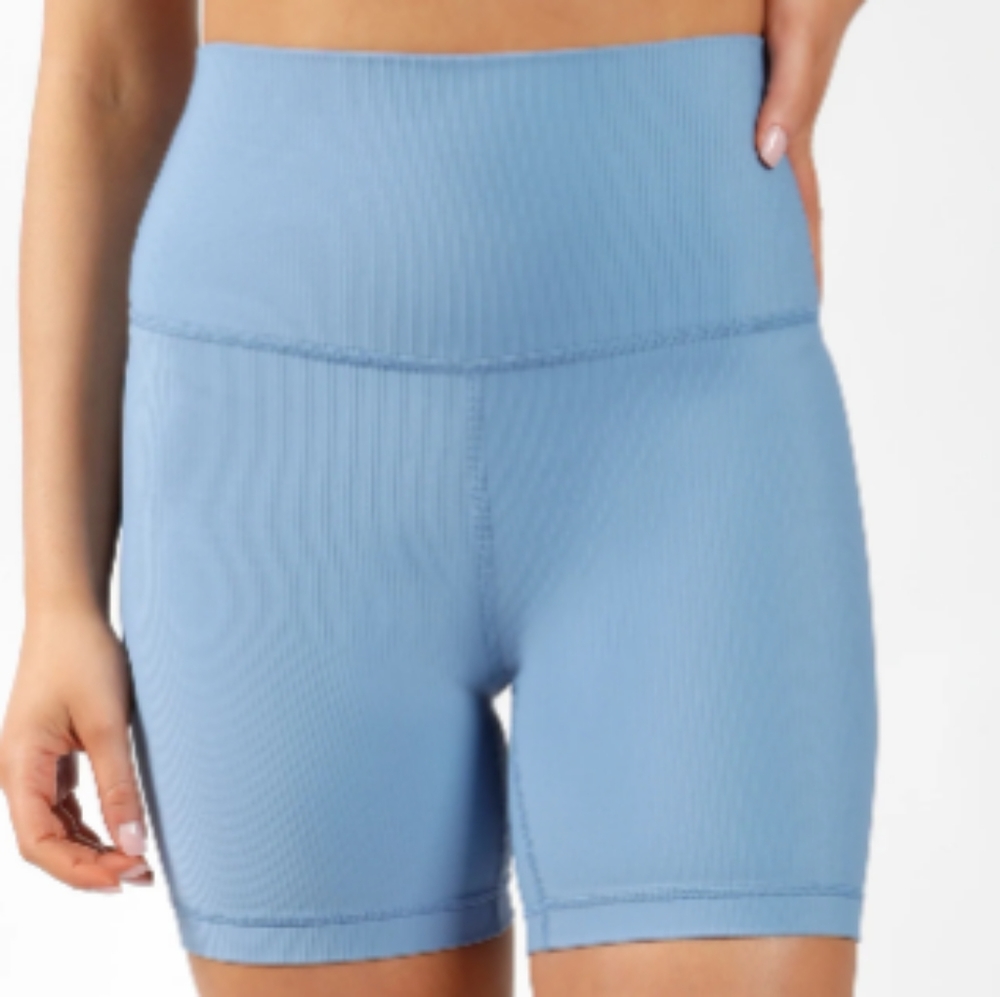 BRAND NEW ✨ 90 DEGREE women's high waist Ribbed 9" shorts size S